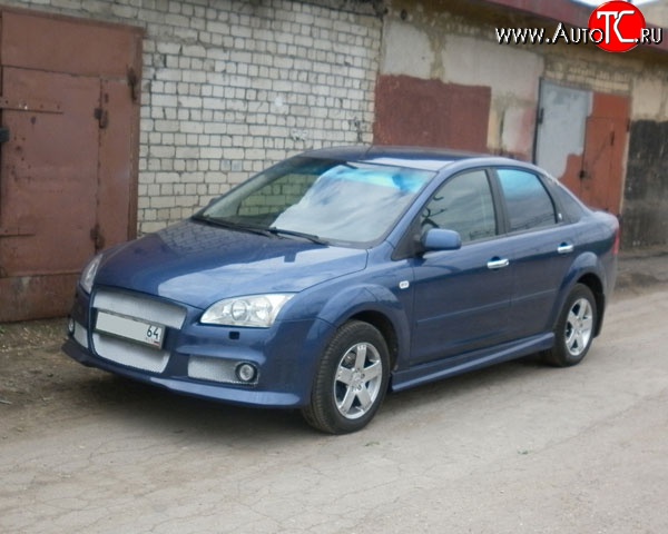 14 999 р. Передний бампер M-VRS Ford Focus 2  седан дорестайлинг (2004-2008) (Неокрашенный)  с доставкой в г. Майкоп