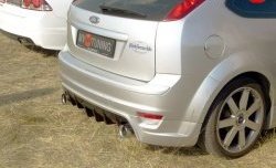 7 799 р. Юбка-диффузор заднего бампера Sport Ford Focus 2 хэтчбэк 5 дв. дорестайлинг (2004-2008) (Неокрашенная)  с доставкой в г. Майкоп. Увеличить фотографию 3