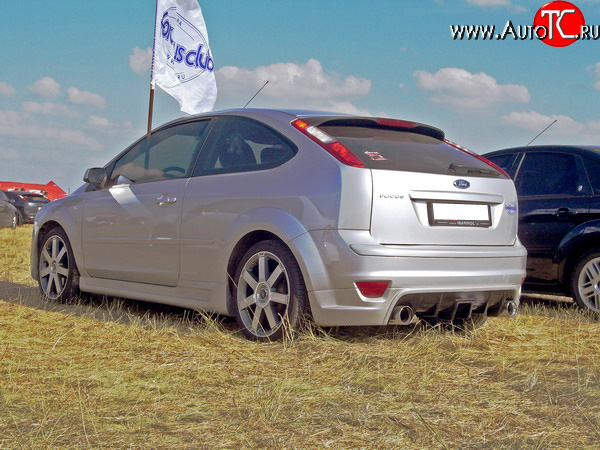 7 799 р. Юбка-диффузор заднего бампера Sport Ford Focus 2 хэтчбэк 5 дв. дорестайлинг (2004-2008) (Неокрашенная)  с доставкой в г. Майкоп