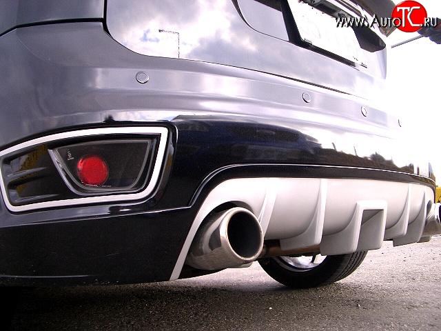 5 699 р. Накладка заднего бампера ST Sport Ford Focus 2 хэтчбэк 5 дв. дорестайлинг (2004-2008) (Неокрашенный)  с доставкой в г. Майкоп