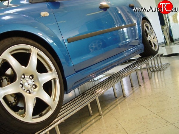 4 649 р. Пороги накладки ICС Ford Focus 2 универсал дорестайлинг (2004-2008) (Неокрашенные)  с доставкой в г. Майкоп