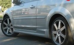 5 899 р. Пороги накладки MaxS Ford Focus 2 хэтчбэк 3 дв. рестайлинг (2007-2011) (Неокрашенные)  с доставкой в г. Майкоп. Увеличить фотографию 2