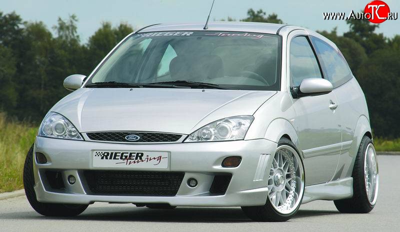 8 899 р. Передний бампер Rieger Ford Focus 1 хэтчбэк 3 дв. дорестайлинг (1998-2002)  с доставкой в г. Майкоп