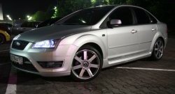 6 999 р. Пороги накладки ST Ford Focus 2 седан рестайлинг (2007-2011) (Неокрашенные)  с доставкой в г. Майкоп. Увеличить фотографию 4
