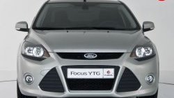 5 699 р. Передний бампер YTR Ford Focus 2 хэтчбэк 3 дв. рестайлинг (2007-2011) (Неокрашенный)  с доставкой в г. Майкоп. Увеличить фотографию 2