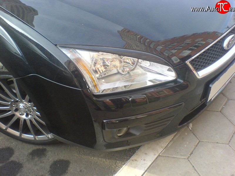 1 149 р. Реснички FF Ford Focus 2  седан дорестайлинг (2004-2008) (Неокрашенные)  с доставкой в г. Майкоп