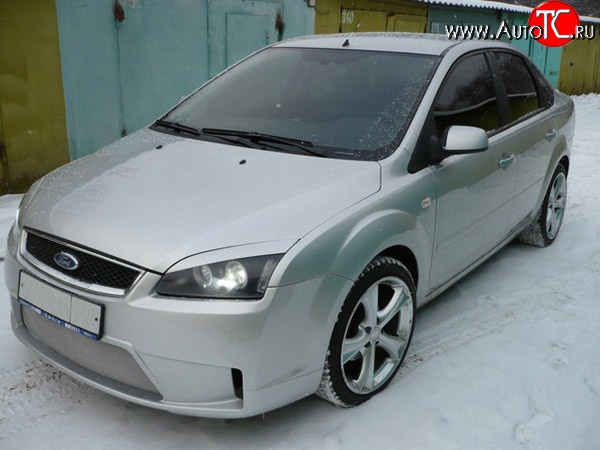 14 299 р. Передний бампер Concept Ford Focus 2  седан дорестайлинг (2004-2008) (Неокрашенный)  с доставкой в г. Майкоп