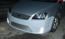 14 299 р. Передний бампер Concept Ford Focus 2  седан дорестайлинг (2004-2008) (Неокрашенный)  с доставкой в г. Майкоп. Увеличить фотографию 9