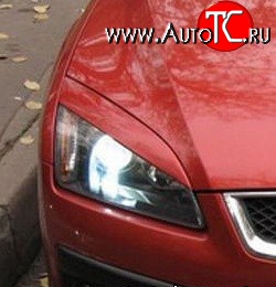 1 299 р. Реснички Sport-Style Ford Focus 2  седан дорестайлинг (2004-2008) (Неокрашенные)  с доставкой в г. Майкоп