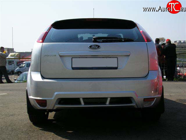 6 099 р. Задний бампер YTG Ford Focus 2 хэтчбэк 5 дв. дорестайлинг (2004-2008) (Неокрашенный)  с доставкой в г. Майкоп