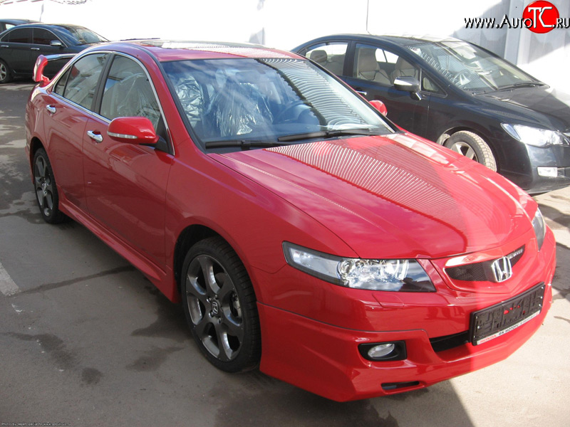 4 599 р. Решётка радиатора Mugen  Honda Accord ( 7 CL,  7 CM) (2005-2008) седан рестайлинг, универсал рестайлинг (Без сетки, Неокрашенная)  с доставкой в г. Майкоп