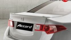 5 099 р. Накладка крышки багажника Elegance (липспойлер) Honda Accord 8 CU седан дорестайлинг (2008-2011) (Неокрашенный)  с доставкой в г. Майкоп. Увеличить фотографию 3