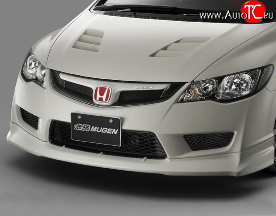 27 999 р. Пластиковый капот Mugen Style  Honda Civic  FD (2005-2011) седан дорестайлинг, седан рестайлинг (Неокрашенный)  с доставкой в г. Майкоп