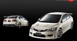 27 999 р. Пластиковый капот Mugen Style  Honda Civic  FD (2005-2011) седан дорестайлинг, седан рестайлинг (Неокрашенный)  с доставкой в г. Майкоп. Увеличить фотографию 4
