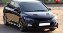 27 999 р. Пластиковый капот Mugen Style  Honda Civic  FD (2005-2011) седан дорестайлинг, седан рестайлинг (Неокрашенный)  с доставкой в г. Майкоп. Увеличить фотографию 5