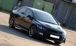27 999 р. Пластиковый капот Mugen Style  Honda Civic  FD (2005-2011) седан дорестайлинг, седан рестайлинг (Неокрашенный)  с доставкой в г. Майкоп. Увеличить фотографию 6