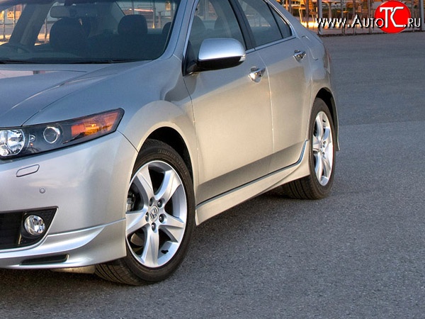 5 999 р. Пороги накладки Type-S  Honda Accord  8 CU (2008-2011) седан дорестайлинг (Неокрашенные)  с доставкой в г. Майкоп