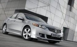 5 999 р. Пороги накладки Type-S  Honda Accord  8 CU (2008-2011) седан дорестайлинг (Неокрашенные)  с доставкой в г. Майкоп. Увеличить фотографию 5