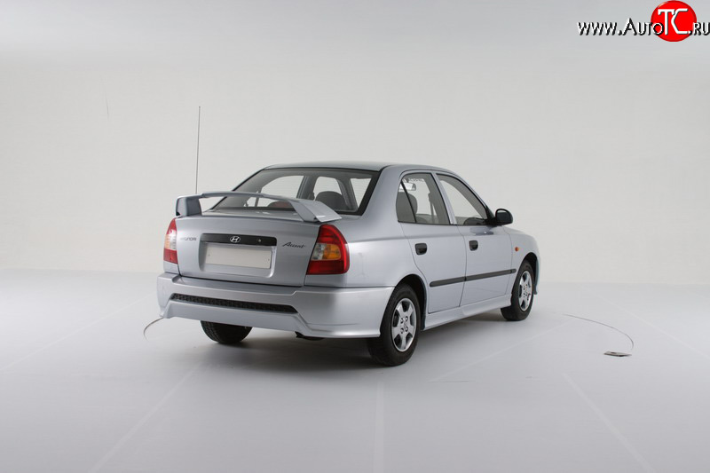 2 049 р. Пороги накладки Классик Hyundai Accent 2 LC седан дорестайлинг (ТагАЗ) (1999-2012) (Неокрашенные)  с доставкой в г. Майкоп