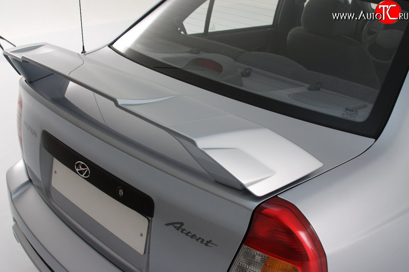 2 649 р. Спойлер Классик Hyundai Accent 2 LC седан дорестайлинг (ТагАЗ) (1999-2012) (Неокрашенный)  с доставкой в г. Майкоп