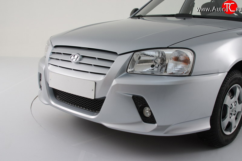 2 399 р. Противотуманные фары в передний бампер Классик Hyundai Accent 2 LC седан дорестайлинг (ТагАЗ) (1999-2012)  с доставкой в г. Майкоп