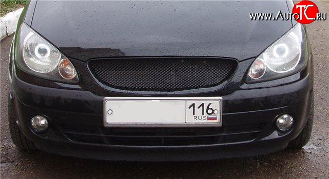 2 099 р. Решётка радиатора Sport Hyundai Getz TB хэтчбэк 5 дв. рестайлинг (2005-2010) (Неокрашенная)  с доставкой в г. Майкоп