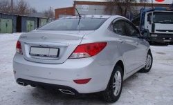1 799 р. Плавники на крышу Sport Hyundai Solaris RBr седан рестайлинг (2014-2017) (Неокрашенный)  с доставкой в г. Майкоп. Увеличить фотографию 2