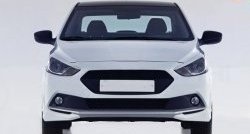 1 099 р. Реснички Sport Hyundai Solaris RBr хэтчбэк дорестайлинг (2010-2014) (Неокрашенные)  с доставкой в г. Майкоп. Увеличить фотографию 3