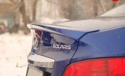 Лип спойлер Sport Hyundai Solaris  RBr (2010-2017) седан дорестайлинг, седан рестайлинг