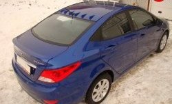 3 299 р. Лип спойлер Sport Hyundai Solaris RBr седан рестайлинг (2014-2017) (Неокрашенный)  с доставкой в г. Майкоп. Увеличить фотографию 3