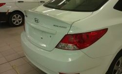 5 799 р. Лип спойлер Style Hyundai Solaris RBr седан рестайлинг (2014-2017) (Неокрашенный)  с доставкой в г. Майкоп. Увеличить фотографию 8