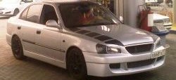 2 549 р. Пороги накладки ATH-classic Hyundai Accent 2 LC седан дорестайлинг (ТагАЗ) (1999-2012) (Неокрашенные)  с доставкой в г. Майкоп. Увеличить фотографию 2