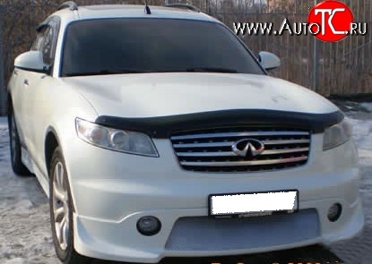 10 599 р. Накладка переднего бампера FX-Design INFINITI FX35 S50 дорестайлинг (2002-2005) (Неокрашенная)  с доставкой в г. Майкоп