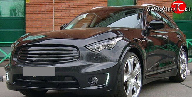 15 999 р. Решётка радиатора Style INFINITI FX35 S51 дорестайлинг (2008-2011) (Неокрашенная)  с доставкой в г. Майкоп