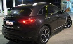 11 599 р. Пороги накладки Diablo INFINITI FX50 S51 дорестайлинг (2008-2011) (Неокрашенные)  с доставкой в г. Майкоп. Увеличить фотографию 5
