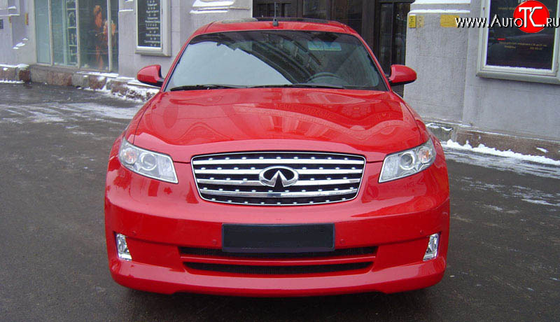 10 999 р. Радиаторная решётка AERO INFINITI FX35 S50 рестайлинг (2006-2008) (Неокрашенная)  с доставкой в г. Майкоп