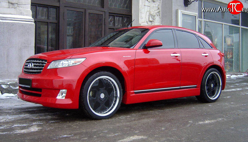 21 099 р. Передние крылья AERO INFINITI FX35 S50 дорестайлинг (2002-2005) (Неокрашенные)  с доставкой в г. Майкоп