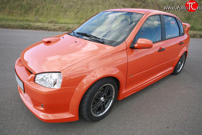 10 699 р. Передние крылья с широкими дутыми арками TMS-GTI Лада Калина 1118 седан (2004-2013) (Неокрашенные)  с доставкой в г. Майкоп