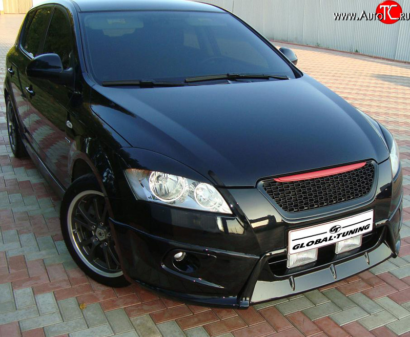 829 р. Реснички дорестайлинг Global-Tuning KIA Ceed 1 ED дорестайлинг, хэтчбэк 5 дв. (2006-2010) (Неокрашенные)  с доставкой в г. Майкоп