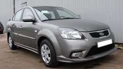 5 999 р. Пороги накладки GT Dynamics KIA Rio 2 JB дорестайлинг седан (2005-2009) (Неокрашенные)  с доставкой в г. Майкоп. Увеличить фотографию 2