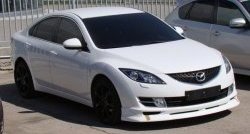 6 599 р. Накладка Sport на передний бампер в комплектации Turing Mazda 6 GH дорестайлинг лифтбэк (2007-2010) (Неокрашенная)  с доставкой в г. Майкоп. Увеличить фотографию 4