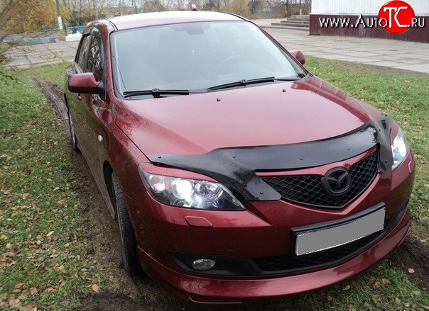 4 999 р. Накладка переднего бампера Sport Mazda 3/Axela BK дорестайлинг, хэтчбэк (2003-2006) (Неокрашенная)  с доставкой в г. Майкоп
