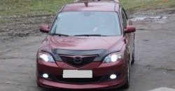 4 999 р. Накладка переднего бампера Sport Mazda 3/Axela BK дорестайлинг, хэтчбэк (2003-2006) (Неокрашенная)  с доставкой в г. Майкоп. Увеличить фотографию 2