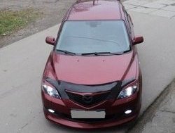 4 999 р. Накладка переднего бампера Sport Mazda 3/Axela BK дорестайлинг, хэтчбэк (2003-2006) (Неокрашенная)  с доставкой в г. Майкоп. Увеличить фотографию 3