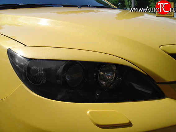 1 149 р. Реснички Sport  Mazda 3/Axela  BK (2003-2009) дорестайлинг седан, рестайлинг, хэтчбэк (Неокрашенные)  с доставкой в г. Майкоп
