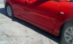 4 099 р. Пороги накладки Sport Mazda 3/Axela BK дорестайлинг седан (2003-2006) (Неокрашенные)  с доставкой в г. Майкоп. Увеличить фотографию 6