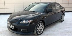 4 849 р. Накладка переднего бампера Global-Tuning Mazda 3/Axela BK дорестайлинг седан (2003-2006) (Неокрашенная)  с доставкой в г. Майкоп. Увеличить фотографию 3