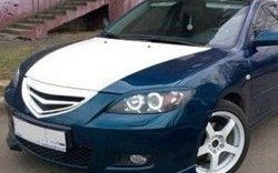 2 309 р. Комплект клыков Sport-V2 на передний бампер автомобиля Mazda 3/Axela BK дорестайлинг седан (2003-2006) (Неокрашенная)  с доставкой в г. Майкоп. Увеличить фотографию 6