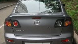 3 099 р. Спойлер Style Mazda 3/Axela BK дорестайлинг седан (2003-2006) (Неокрашенный)  с доставкой в г. Майкоп. Увеличить фотографию 3
