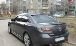 3 499 р. Узкий козырёк на заднее лобовое стекло EX-Style Mazda 6 GH дорестайлинг седан (2007-2010) (Неокрашенный)  с доставкой в г. Майкоп. Увеличить фотографию 3